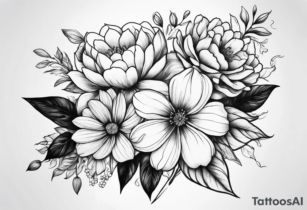 Flowers tattoo idea