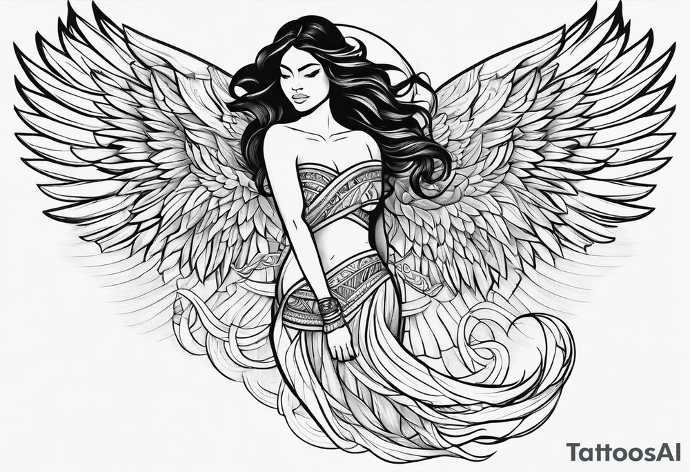 Half polynesian a angel on the inner bicep phillippines inspire the rest tattoo idea