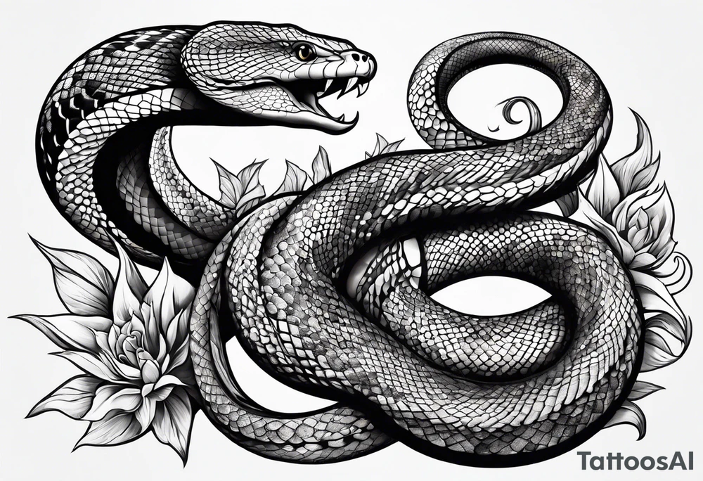 Passive snake tattoo idea