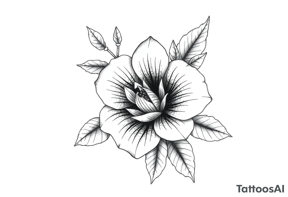 november birth flower tattoo idea