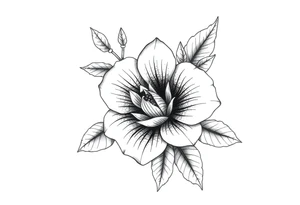 november birth flower tattoo idea