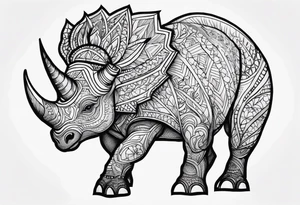 Triceratops tattoo idea