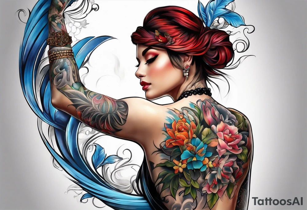 Full back tattoo tattoo idea