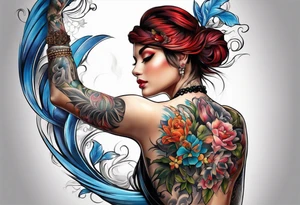 Full back tattoo tattoo idea