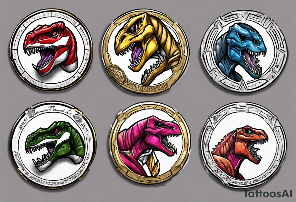 mighty morphin power rangers tyrannosaurus coin
Christopher tattoo idea
