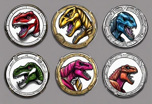 mighty morphin power rangers tyrannosaurus coin
Christopher tattoo idea
