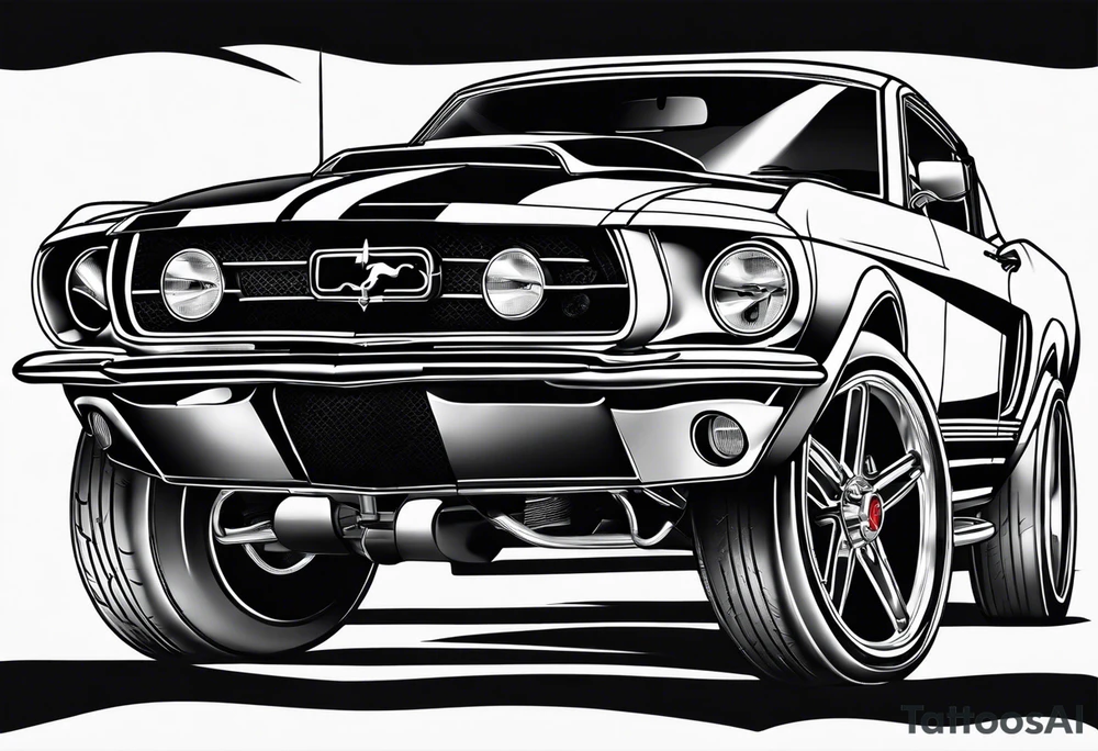 Mustang car tattoo idea