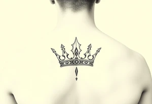 Crown no more pain strength 
Minimalistic tattoo idea