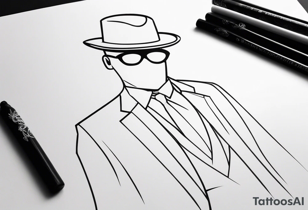 Invisible man tattoo idea