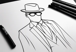 Invisible man tattoo idea