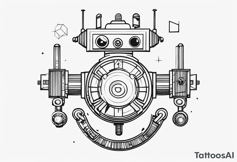 Funky Robot tattoo idea