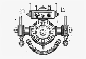 Funky Robot tattoo idea