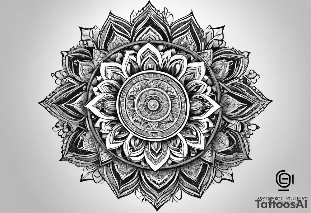 Combine intricate mandala patterns with religious symbols representing your faith at the center. This can create a visually stunning and spiritually meaningful tattoo. tattoo idea