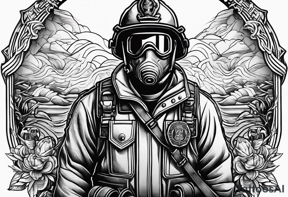 Naval firefighter tattoo idea