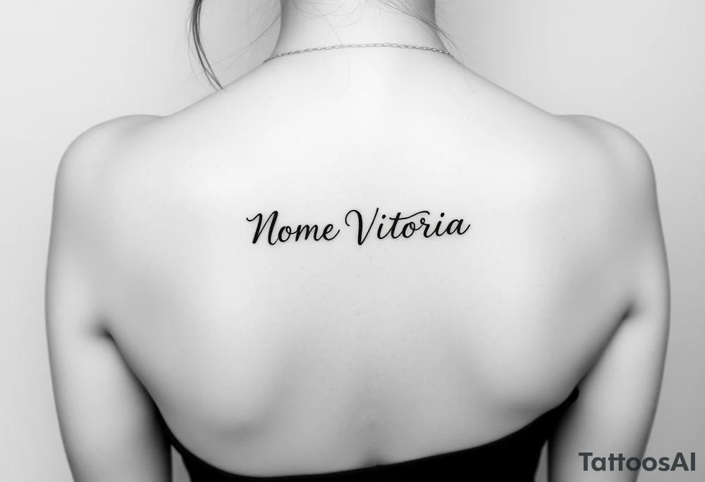 Nome Vitória tattoo idea