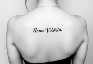 Nome Vitória tattoo idea