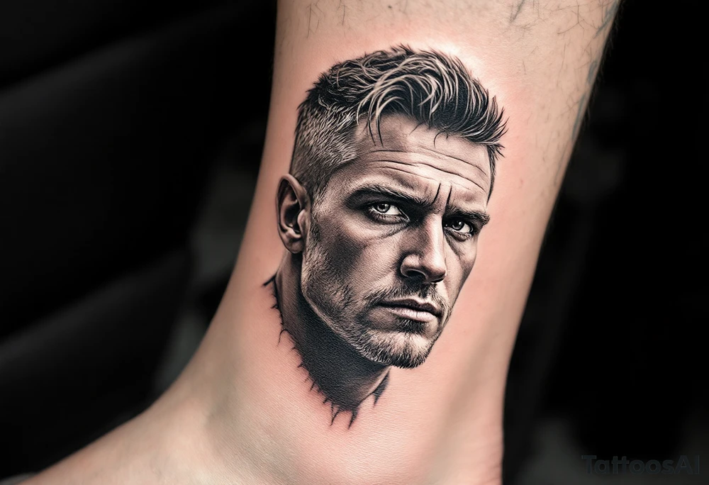 A portrait of Fredrik Hanefalk tattoo idea