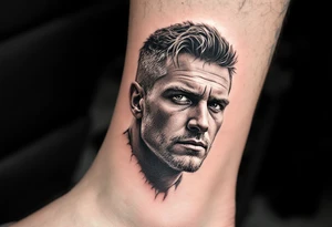 A portrait of Fredrik Hanefalk tattoo idea