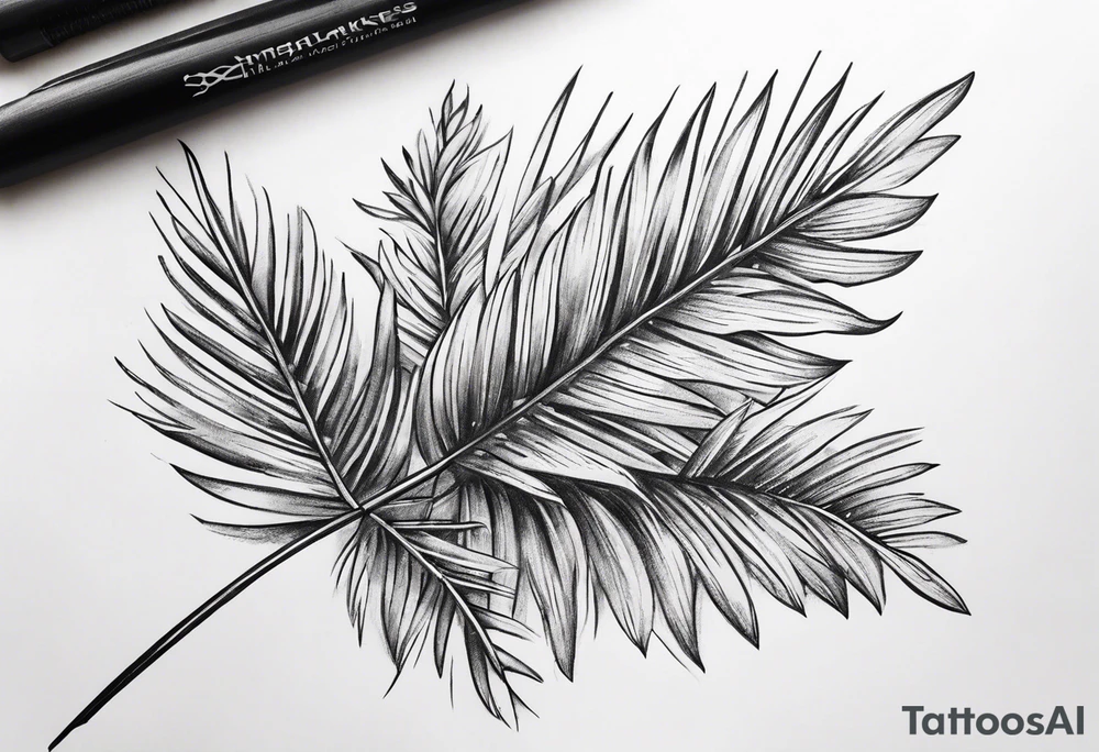 Snowflakes, palm, small tattoo idea