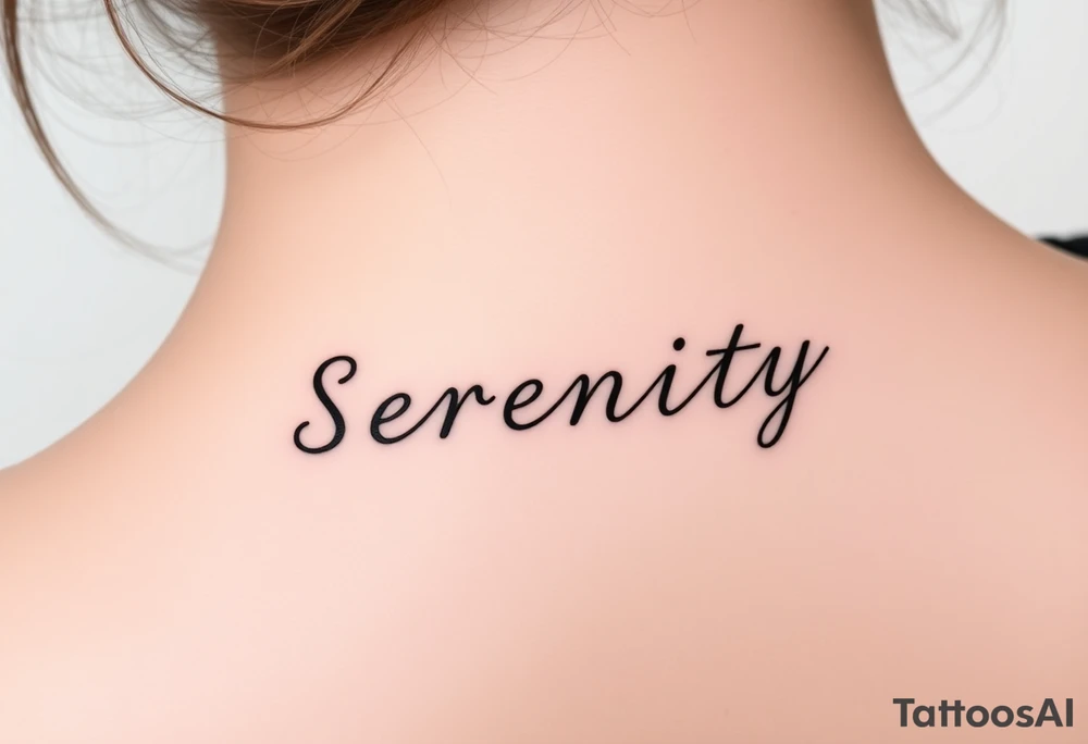 Serenity tattoo idea