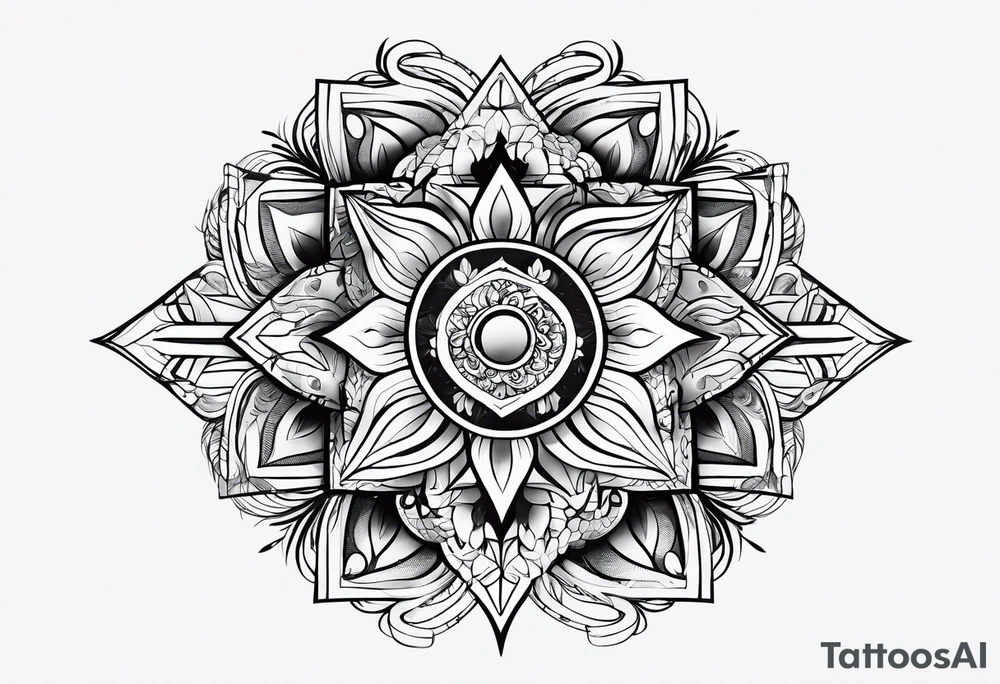 Random lines tattoo idea
