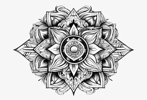 Random lines tattoo idea