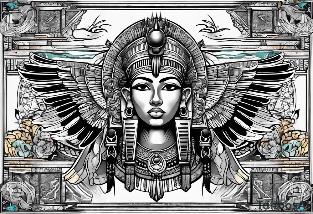 egyptian tattoo tattoo idea