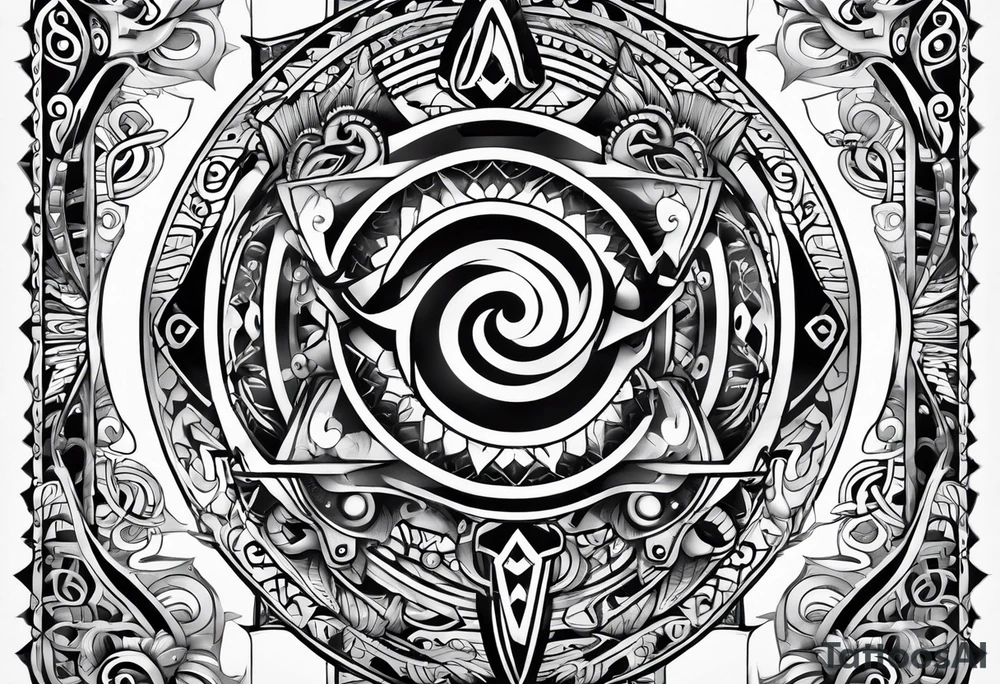 Polynesian tribal tattoo idea