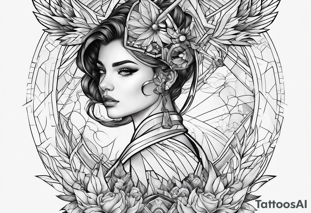 Futuristic hope tattoo idea