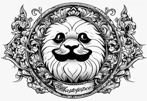 seal smoking cigarette tattoo idea
