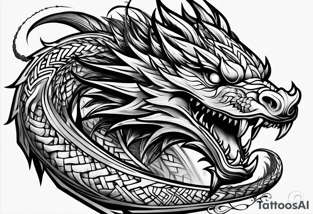 Wyrm tattoo idea