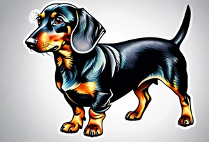 Dachshund tattoo idea