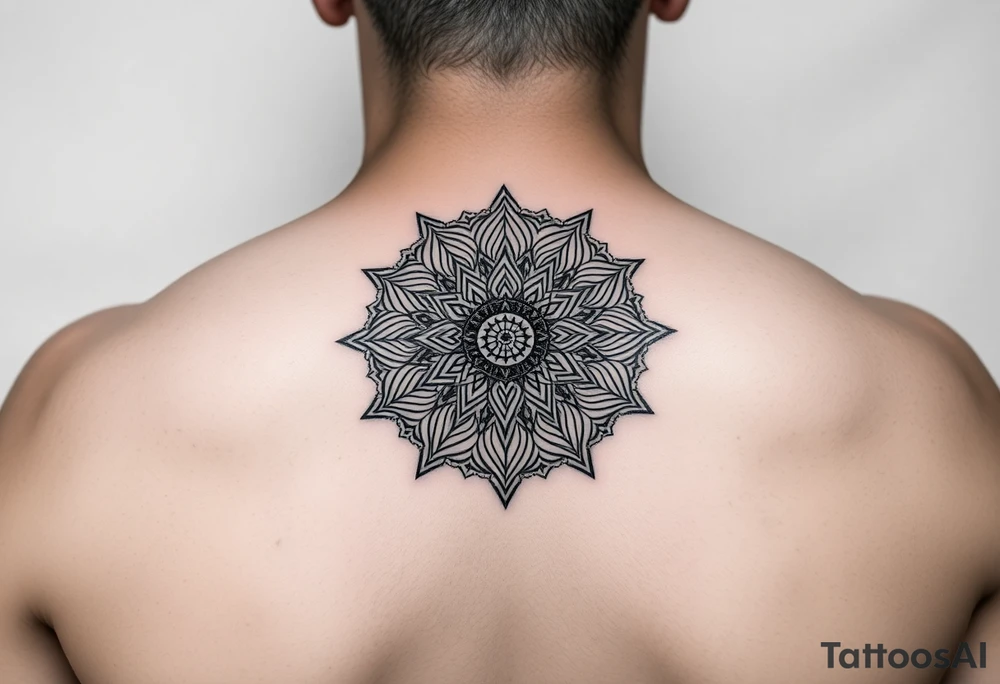 intricate mandala with sacred geometry and cosmic elements tattoo idea intricate mandala with sacred geometry and cosmic elements tattoo idea