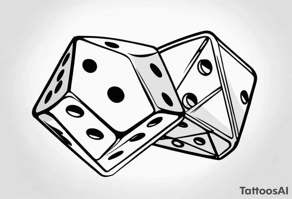 Pair of dice tattoo idea