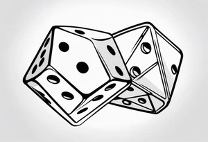 Pair of dice tattoo idea