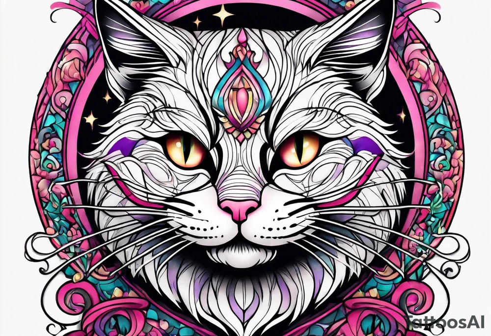 Cheshire Cat tattoo idea