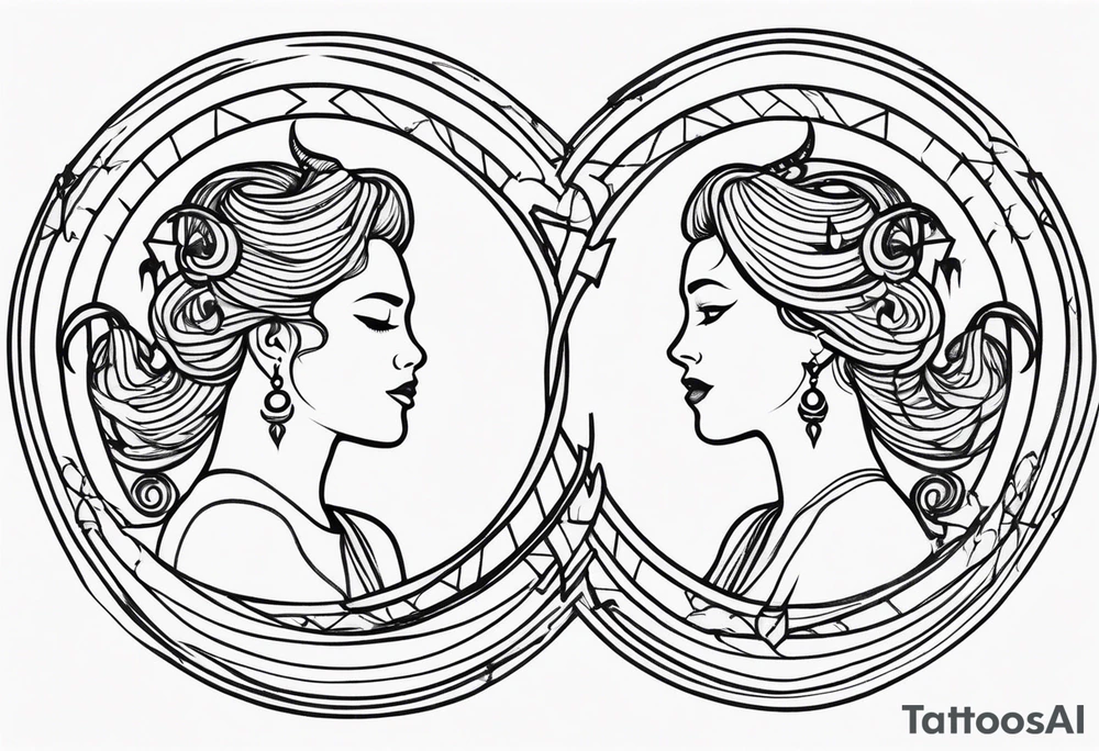 Couple's tattoos capricorn and aquarius uniting tattoo idea Couple's tattoos capricorn and aquarius uniting tattoo idea