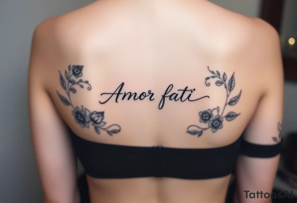 Amor fati tattoo idea