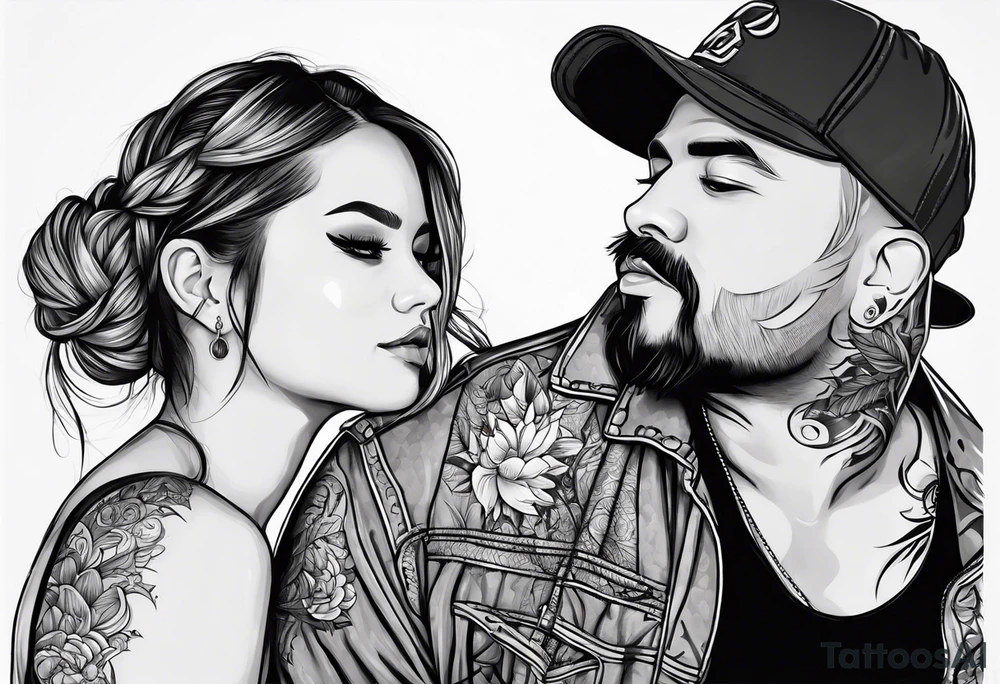 Father and daughters tattoo idea