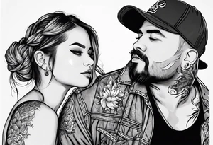 Father and daughters tattoo idea