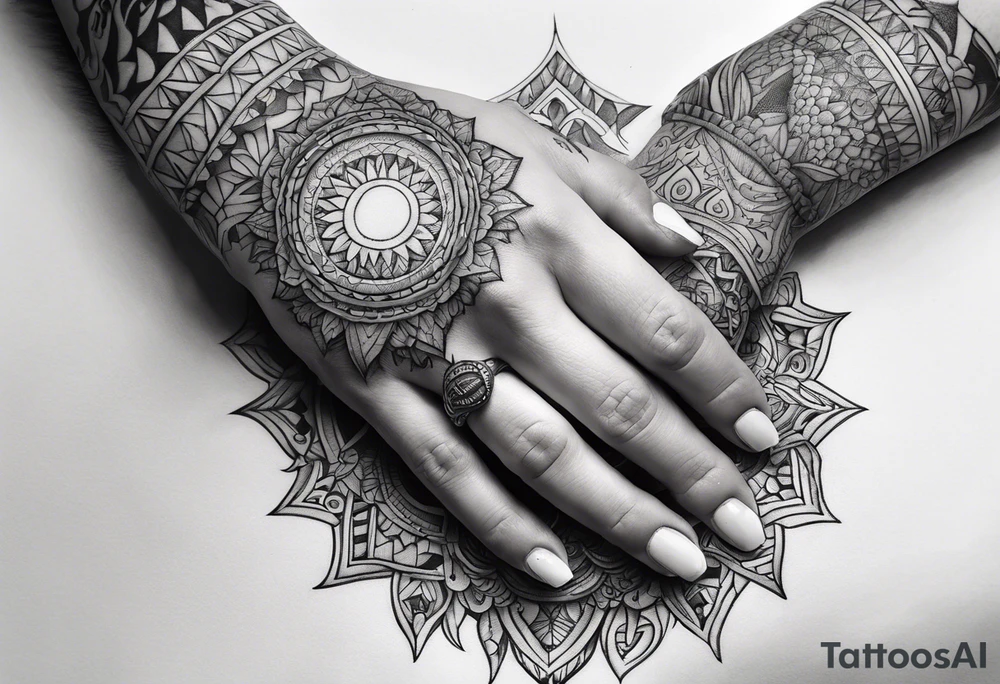 агfull hand tattoo ghotic tattoo idea