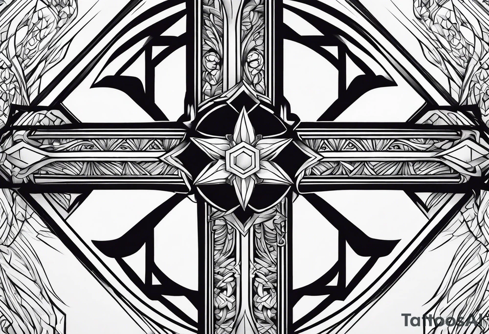 cross tattoo idea
