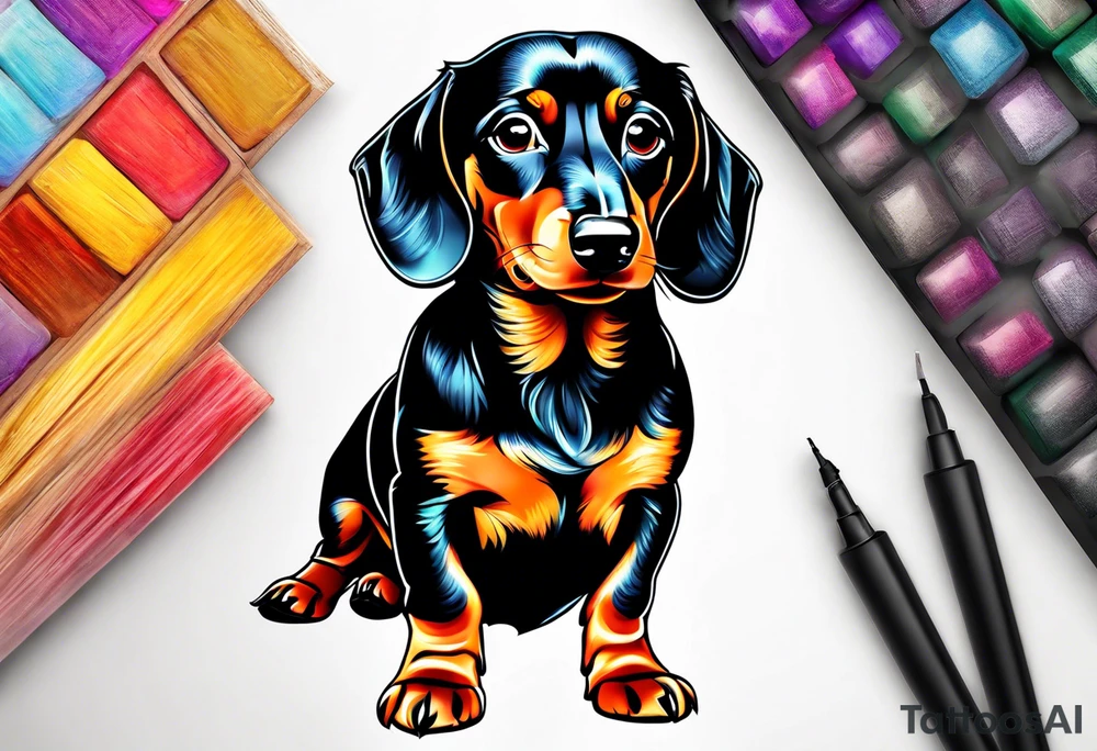 Dachshund tattoo idea