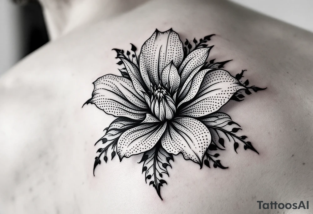 hong kong flower tattoo idea