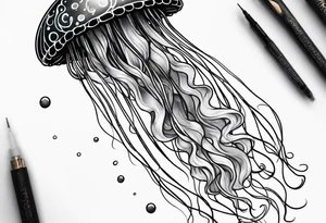 Galaxy jellyfish tattoo idea
