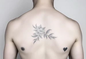 Realistic portrait of a woman's bare breasts, soft shading. tattoo idea