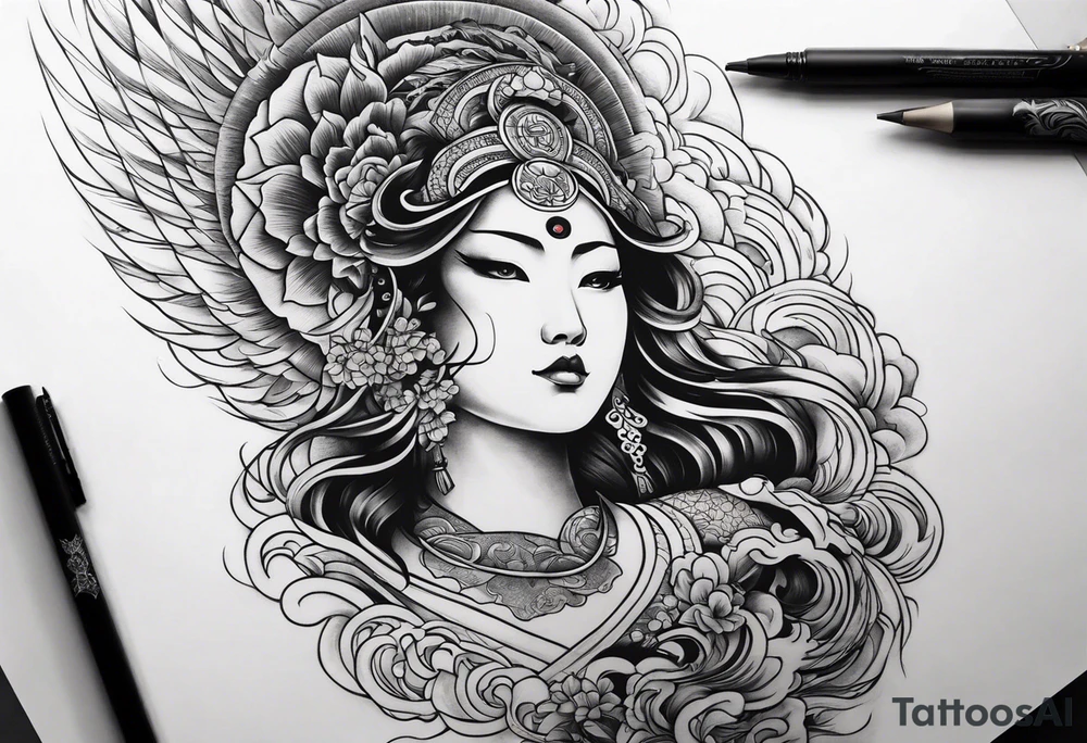 Reincarnation long forearm tattoo tattoo idea