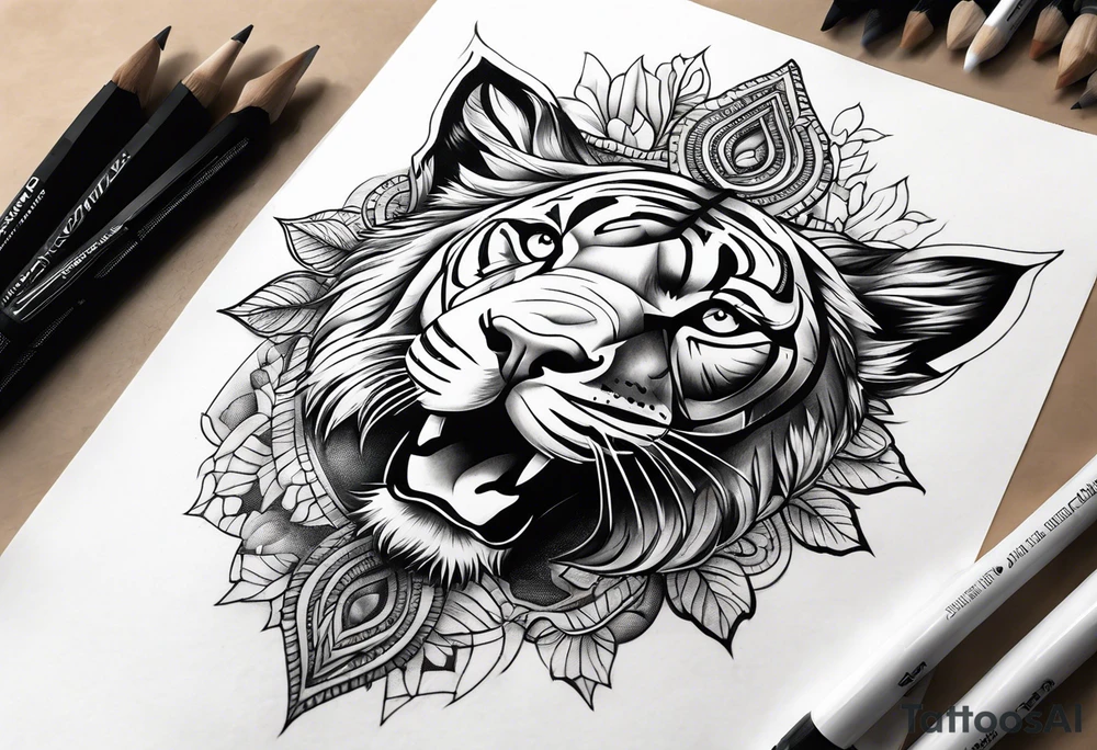 Knee tattoo tattoo idea
