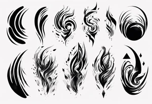 abstract Brush stroke tattoo idea