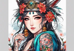 anime tattoo tattoo idea